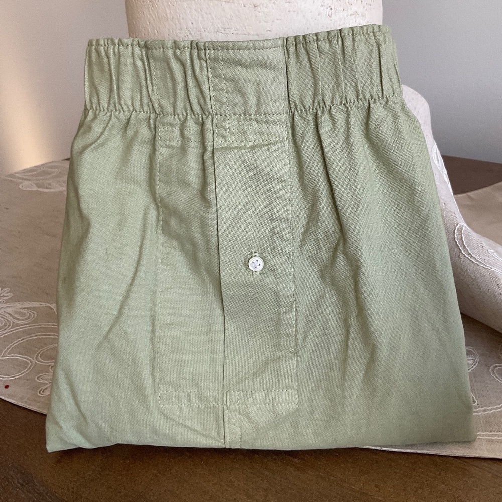 NWOT J Crew Sage Green Boxer Shorts XXL